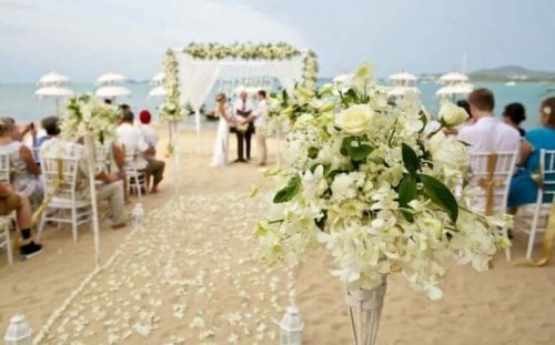 Strand bryllup