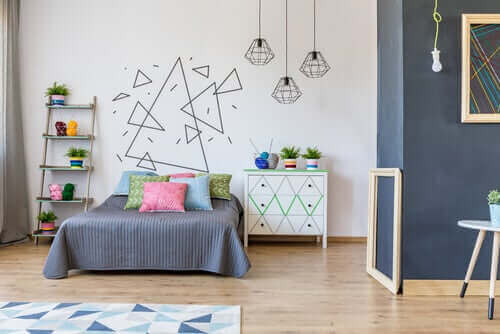 Vægmaleri på barns værelse