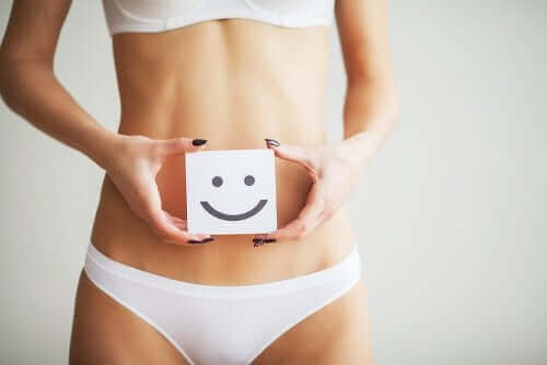 En kvinde med god fordøjelse