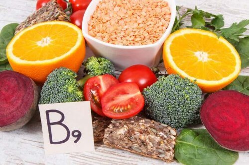 Fødevarer med B9-vitaminer