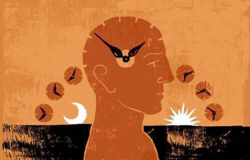 Ur i hjerne symboliserer, hvordan sommertid kan påvirke kroppen