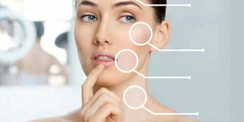 Kvinde, hvis hud aldres