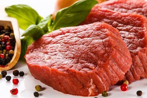 Rødt kød indeholder mange puriner