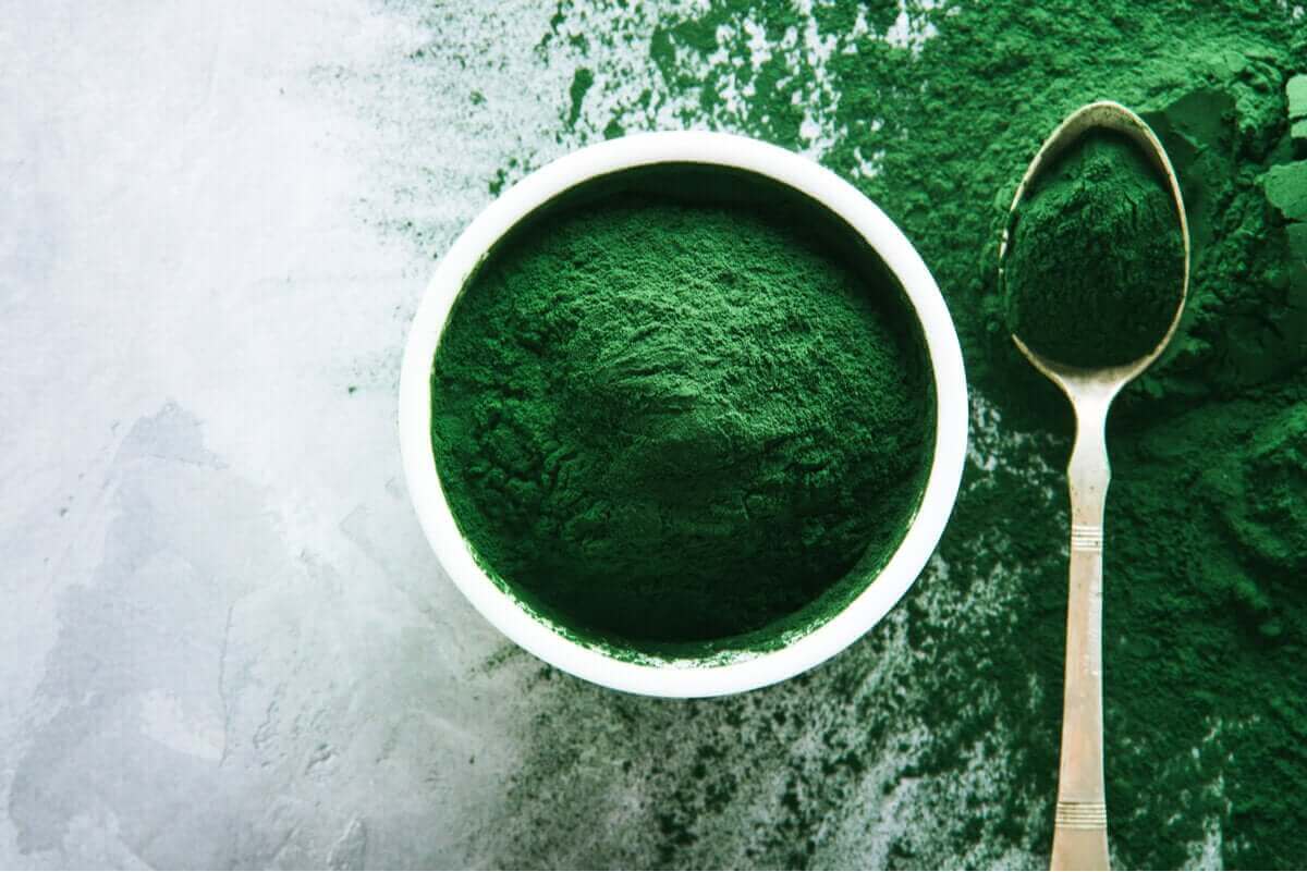 Spirulina i pulverform