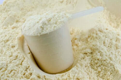 Calciumkasein i form af pulver