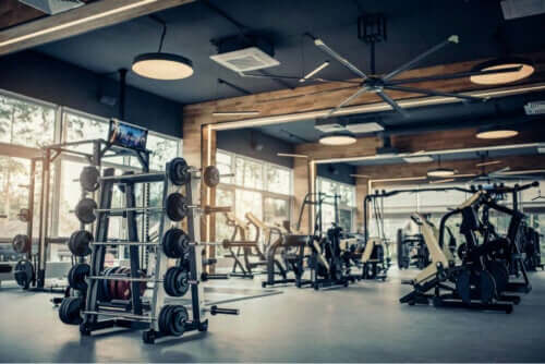 En tomt motionscenter