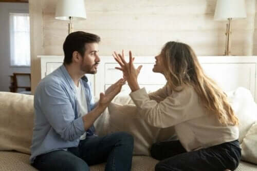 Par skændes, fordi partner er verbalt voldelig