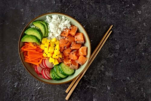 En poke bowl