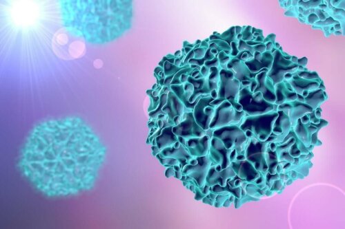 Illustration af poliovirus