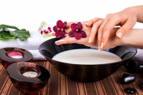 Mælkebad til hænder