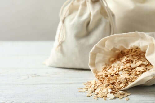 Stofpose med havregryn