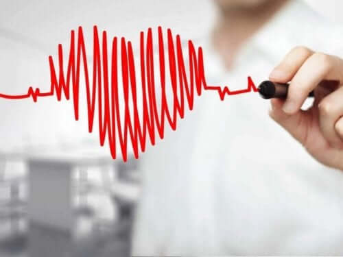Hjerte og puls tegnes af læge