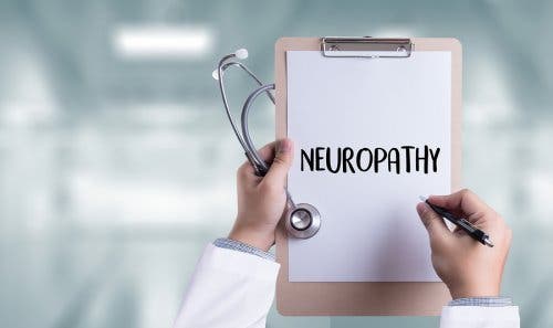 Neuropati skrevet på læges tavle