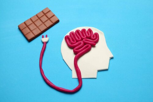 Illustration af chokolades effekt på hjernen