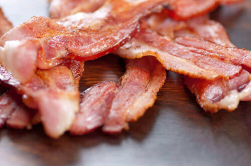 Stegt bacon