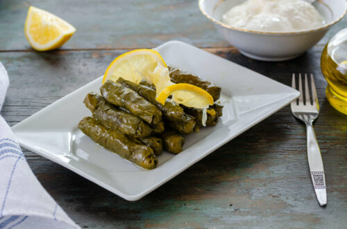 Dolmades med ris