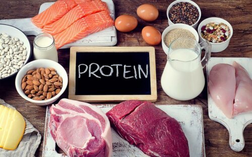 Fødevarer med komplette og ukomplette proteiner