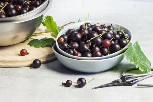 Solbær i lille skål