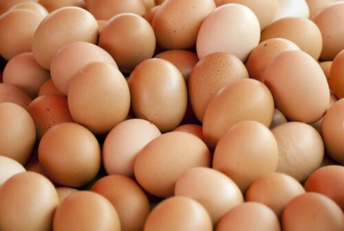 En masse æg, som kan bruges til at lave sund morgenmad