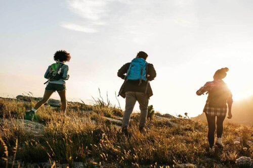 Personer på vandretur