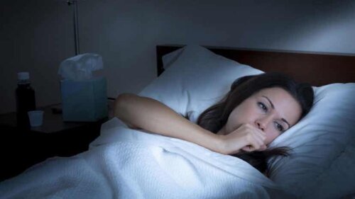 Søvnløs kvinder er plaget af virkninger af stress