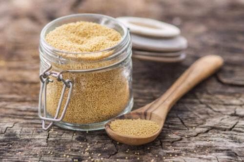 Amarant i glaskrukke