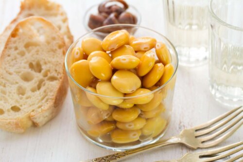 Bælgfrugter i lille glas