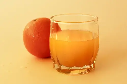 Appelsinjuice i glas