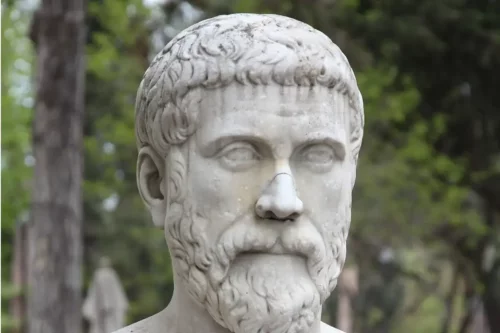 Statue af Pythagoras: En af de græske filosoffer