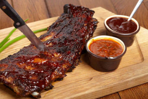 Spareribs i en sur-sød sauce
