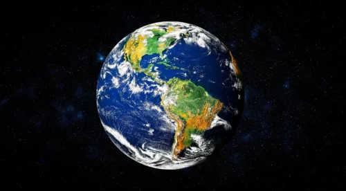 Jorden set fra rummet