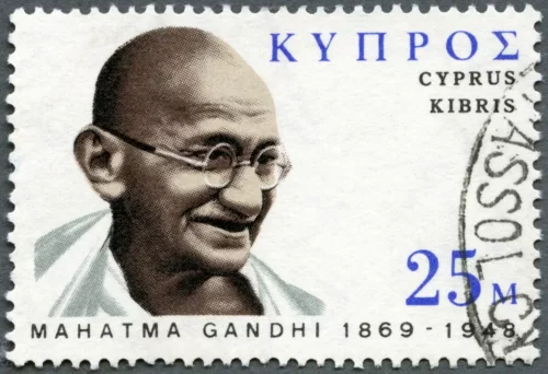 Mahatma Gandhi på frimærke