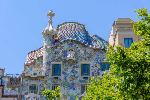 Hus dekoreret baseret på Art nouveau