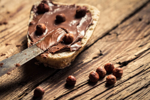 Brød med nutella