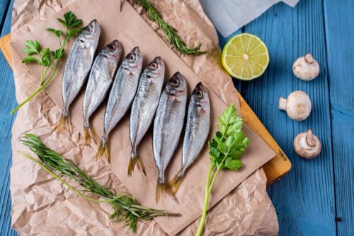 Rå fisk klar til tilberedning