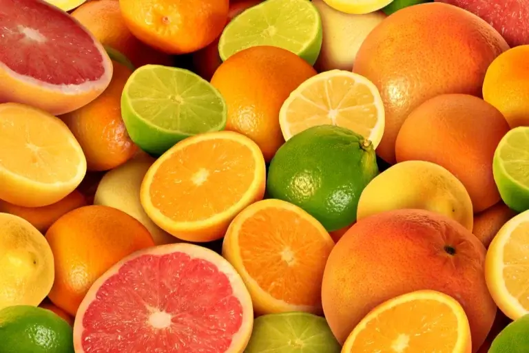 Forskellige citrusfrugter