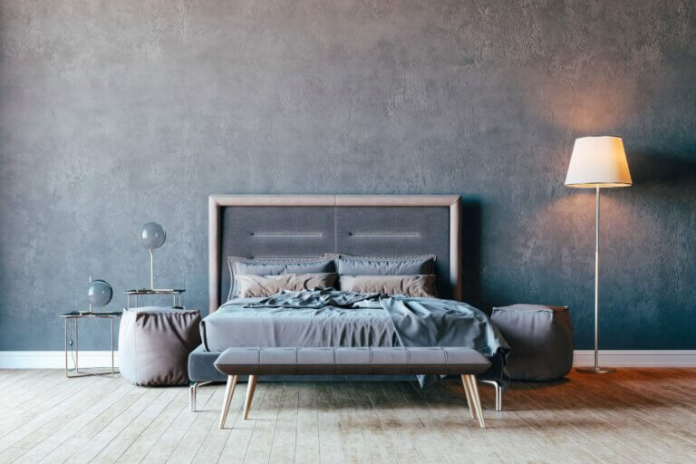 Et minimalistisk soveværelse
