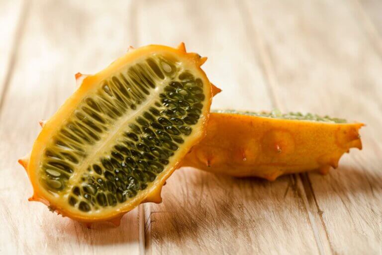 Kiwano er eksempel på eksotiske frugter